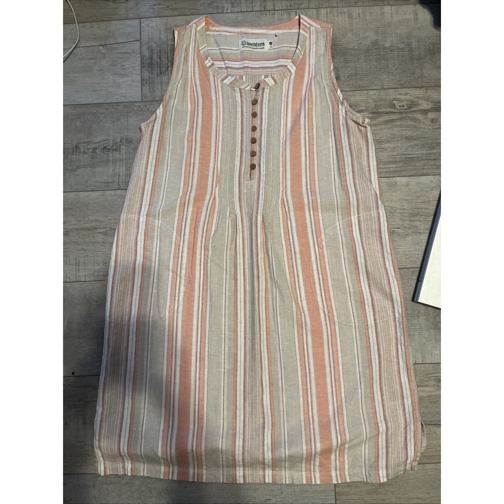 Aventura Women's Med Hemp Tencel Sleeveless Dress. Pockets‎